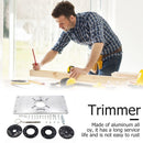 Aluminum Router Table Insert Plate Woodworking Benches Trimming (Black)