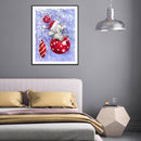 5D Kit Rhinestone Picture DIY Snow Animals Full Round Drill Art Diamond Paint