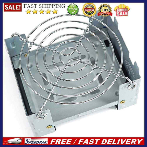 Foldable Outdoor Camping Picnic Tackles Wax Stove+Stainless Steel Disc Wire R
