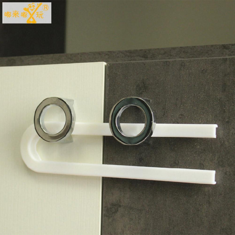 Children Protection Lock U Shape Baby Safety Lock for Drawer Cabinet Door