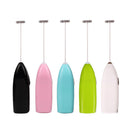 Electric Eggbeater Milk Drink Coffee Blender Egg Beater Stirrer (White)