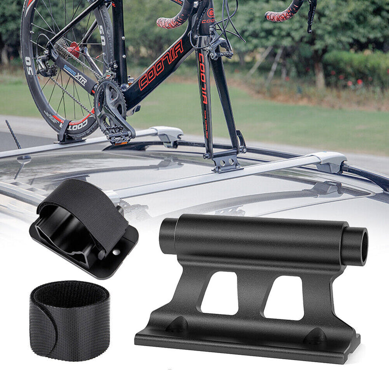 Bicycle Quick Release Thru Axle Carrier Front Fork Holder Car Roof Rack Stand
