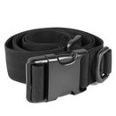 Simple Outdoor Adjustable Utility D-Ring Nylon Belt with Buckle (Black)