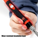 Electric Soldering Iron Portable Digital Display Adjustable Welder Red (EU)