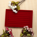 Velvet Earrings Ear Studs Display Stand Holder Organizer Rack (Red)
