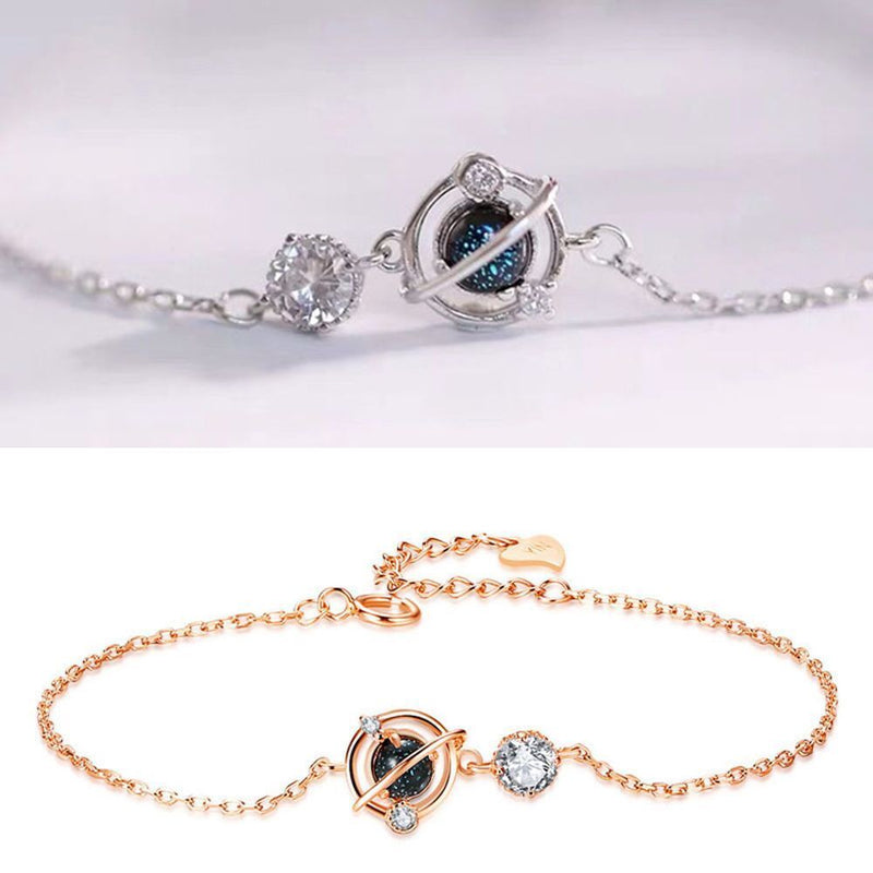 Woman Small Fresh Fashion Sweet Simple Bracelet Planet Design