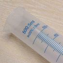 500ml Measuring Cylinder Plastic Graduated Laboratory Test H2L7 Liquid Too P4O1