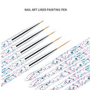 UV Gel DIY Line Stripes Nail Art Brush Nail Liner Painting Pen Nail Drawing Pen