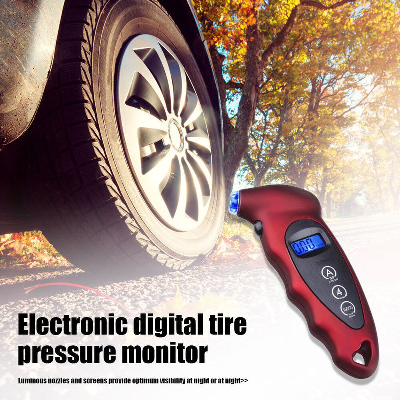 High Precision Digital Tire Tyre Pressure Gauge 150 PSI with Non Slip Grip