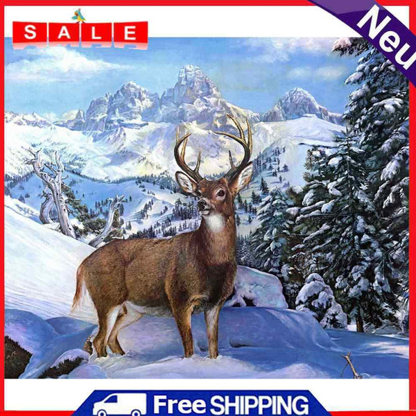 Deer 5D DIY Full Round Drill Diamond Painting Women Manual Mosaic Kits for Decor