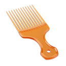 Hair Fork Comb Hairdressing Curly Insert Brush Hair Styling Tool (Orange)