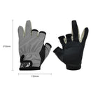 1 Pair Outdoor Anti-slip Breathable Fishing Gloves Portable Tackles (Grey) Newly