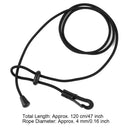 Black Tether Holder Lanyard Leash Clip Safety Fishing Rod Canoe Kayak Paddle
