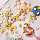 100pcs Octagon Sealing Wax Beads Seal Stamp Wax Tablet Pill Craft (Green) Newly