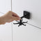 Rotated Kitchen Hooks Adhesive Wall Door Clothes Bag Hanger Racks (Black) Newly