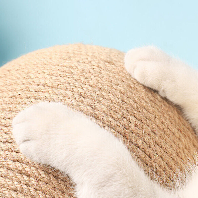 Cat Scratching Ball Toys Kitten Sisal Rope Balls Board Grinding Paws Care