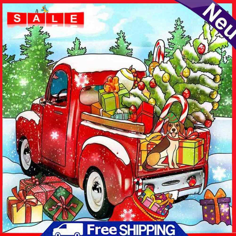 Gift Car Oil Paint by Numbers Hand Painted Frameless Picture Home Ornament Kit