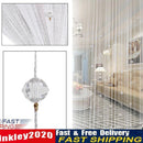 Decorative String Curtain Beads Wall Panel Fringe Room Door Window White Newly
