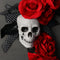 Halloween Wreath Red Rose Ghost Hand Wall Garland Festive Decor for Door Wi