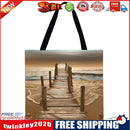 Seaside scenery Printed Shoulder Shopping Bag Casual Large Tote Handbag