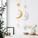Star Moon Sun Crystal Suncatcher Lighting Accessories Curtain Home Garden Decor