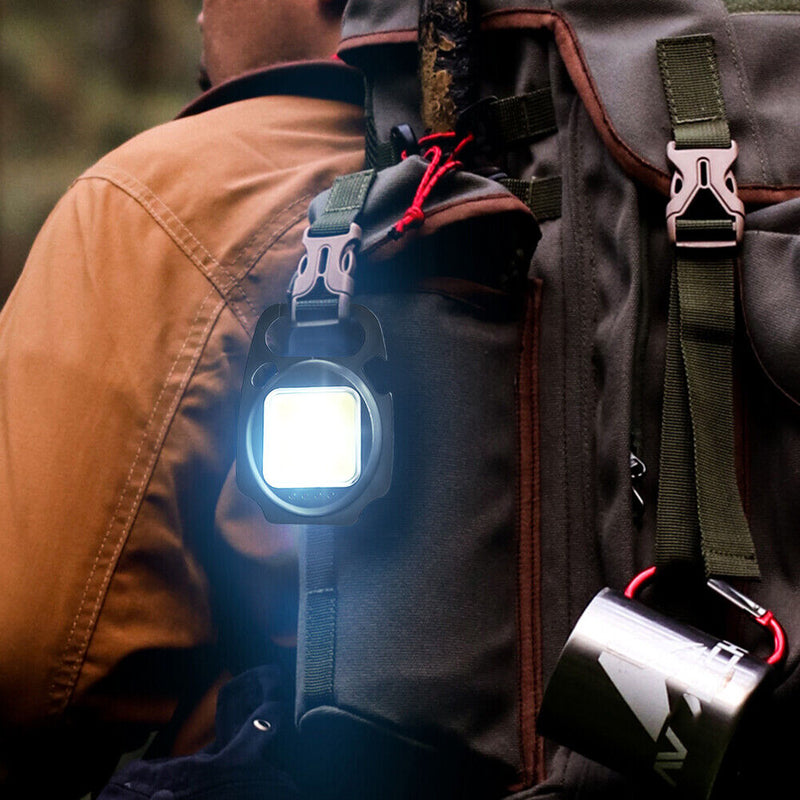 #A Multifunctional Portable High Bright COB Work Flashlight Camping Bottle Opene