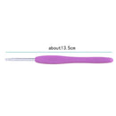 8pcs/set Soft TPR Handle Crochet Hooks Knitting Needles DIY Weaving Tools Newly