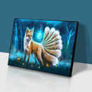 Full Round Diamond Painting Nine Tailed Fox 5D DIY Wall Picture Mosaic Drawing