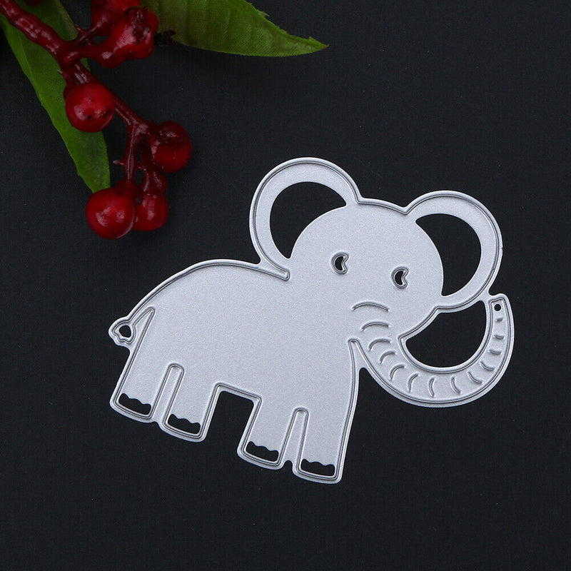 Snowvirtuos Small Elephant DIY Metal Scrapbook Crafts Embroidery Cutting