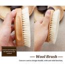 Newborn Baby Shampoo Bath Artifact To Remove Dandruff Soft Wool Brush