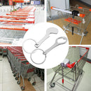 Keyring Decor Substitute Coin Shopping Cart Token Key Hook Metal Keychain