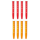 Snow & Sand Tent Stakes Pegs-Rustproof Aluminum U-Shaped Tent Pegs (Red)