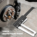 Car Wheel Brake Disc Gauge Ruler Portable Thickness Wear Depth Clamping Caliper