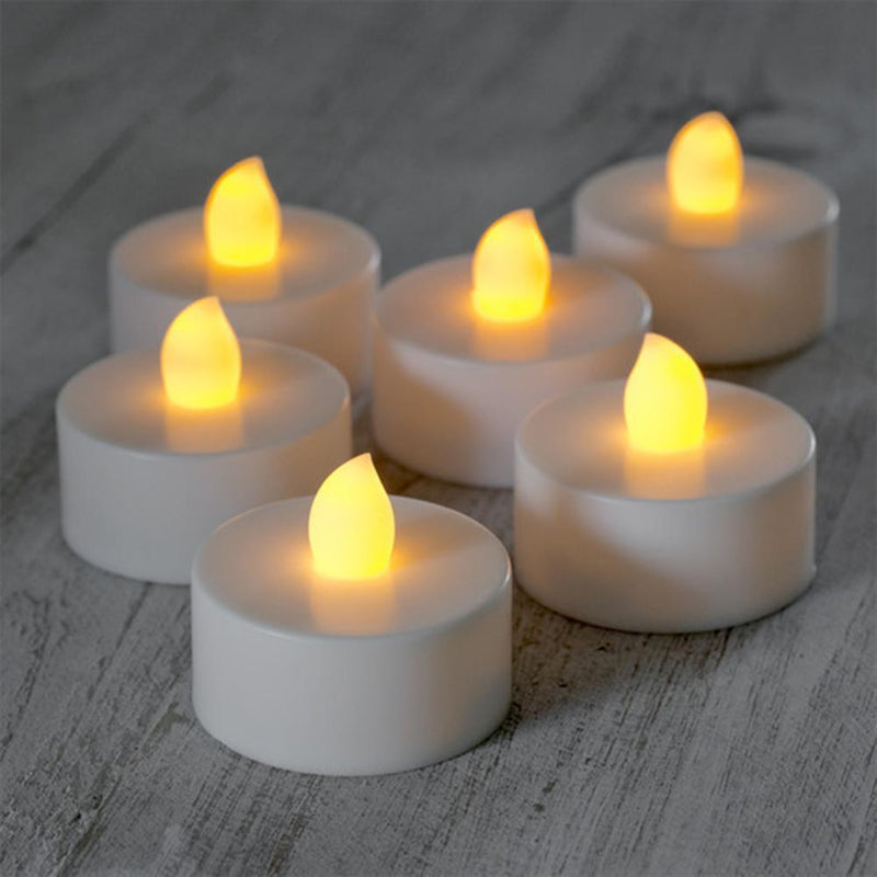 Occitop 12 LED Tea Lights, Flickering, Flameless, Artificial Candle, Wedding Decor