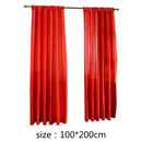 Solid Color Satin Door Window Curtain Room Balcony Half Shading Drape Curta