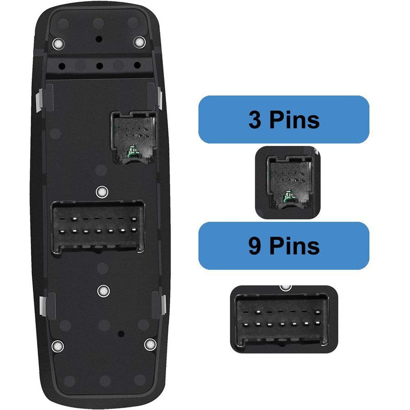 Window Switch 4602863AD 68110866AA Front Driver Replacement 4602863AC 4602863AB