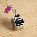 Tally 4 Digit Hand Clicker Mechanical Golf Training Counter (Metal Knob)
