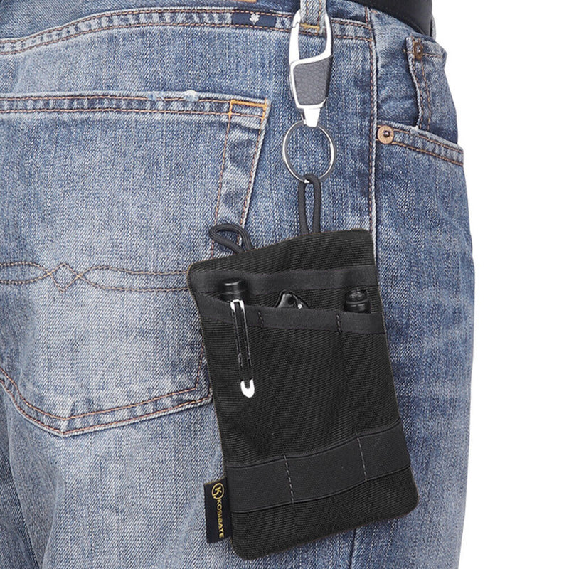 Card Key EDC Tool Storage Bag Wear-resistant for Camping Hiking Mountaineering