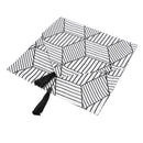 Simple Table Runner Modern Geometric Pattern Linen Tablecloth Tea Table Cover