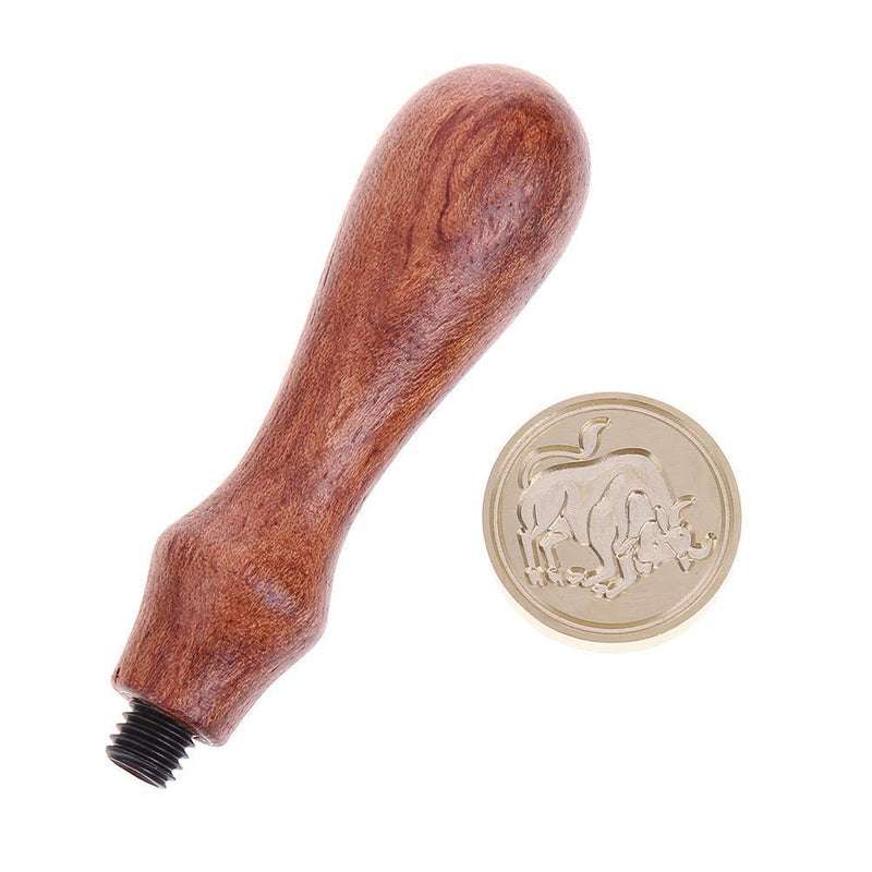 12 Constellations DIY Retro Wood Stamp Insurance Sealing Wax Seal/Taurus