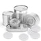 5pcs Reusable Food Storage Tin Cover Cans Lids Round Dog Cat Canned Sealer