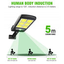 Solar Sensor Waterproof Garden Wall Lamp with Remote Control (B 150 COB) Newly