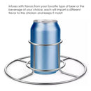 Beer Can Chicken Rack Stainless Steel Chicken Stand for Smoker and Grill.