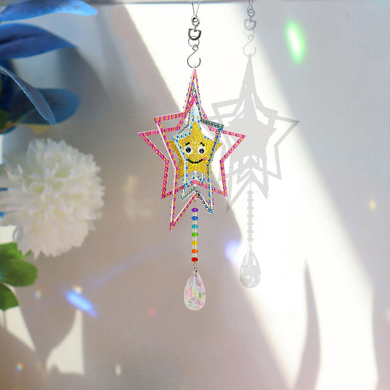 DIY Diamond Painting Double-sided Hanging Rotatable Wind Chime (GSP206)