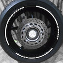16pcs 18 inch Reflective Car Motorcycle Wheel Rim Stripe Stickers (White) Newly