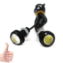 2x White DC12V 9W Eagle Eye LED Daytime Running DRL Backup Light Car Lamp Newly