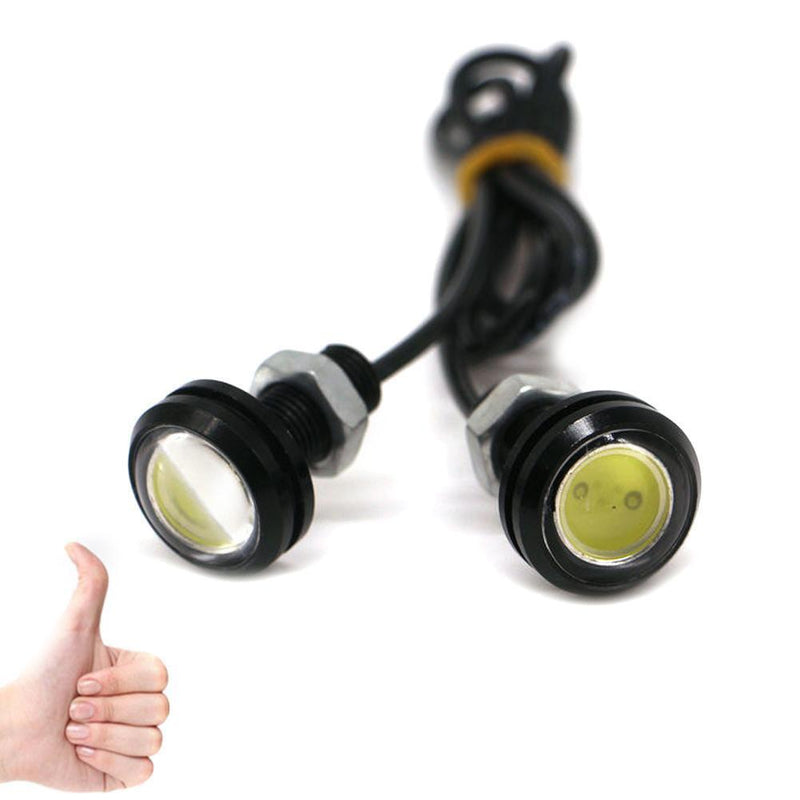 2x White DC12V 9W Eagle Eye LED Daytime Running DRL Backup Light Car Lamp Newly