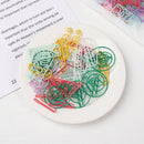 Mixed Color Metal Clamp Boxed shape Folder Memo Clamp Color Paper Clip