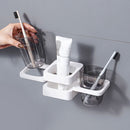 Storage Rack Electric Toothbrush Organizer Mouthwash Cup Rack Toothbrush Holder