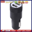 Metal Dual USB 2.1A Car Cigarette Lighter Adapter Charger(Black)